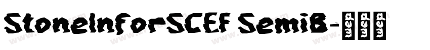 StoneInforSCEF SemiB字体转换